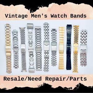 11 Used Stainless Steel Men’s Watch Bands